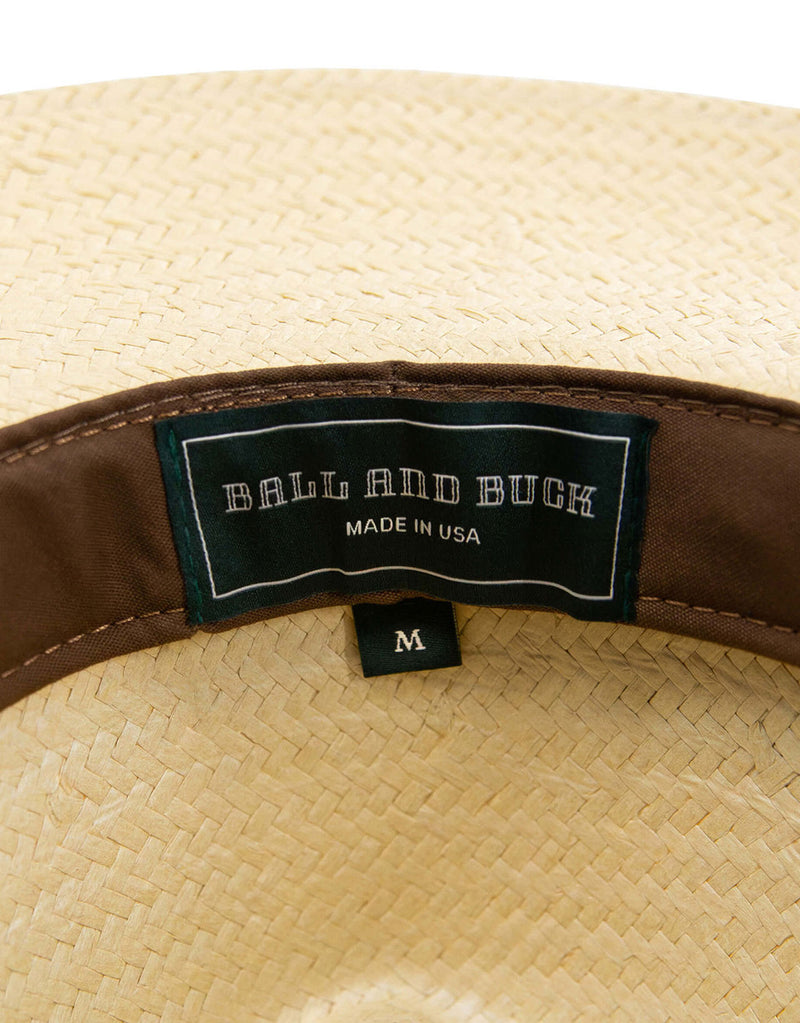 Brimmed Field Hat | Burlap Straw | Ball and Buck