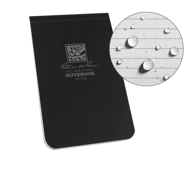 Soft Top Cover Bound Notebook | Black | Rite In The Rain