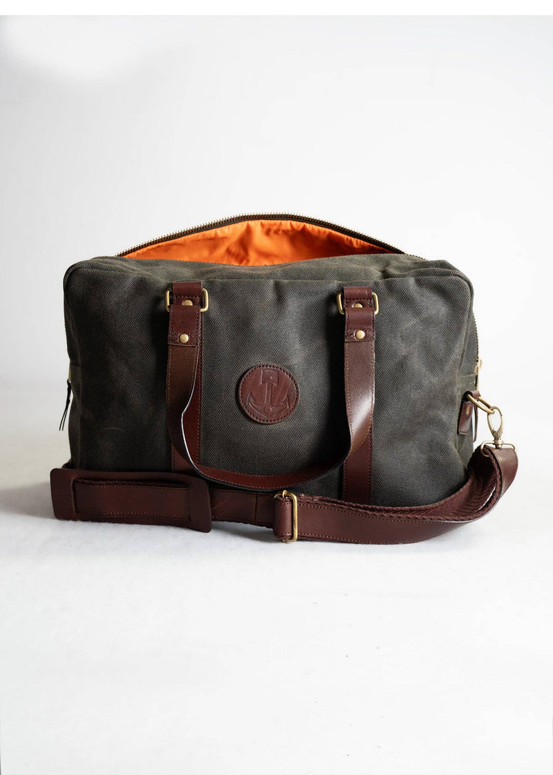 Waxed Canvas Weekender Bag | Iron & Resin