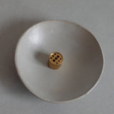 Ceramic Smudging Bowl | Light Grey | Cedar and Myrrh