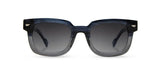Buxton Acetate Sunglasses | Cobalt / Elm Burl / Grey Fade Polarized | Shwood