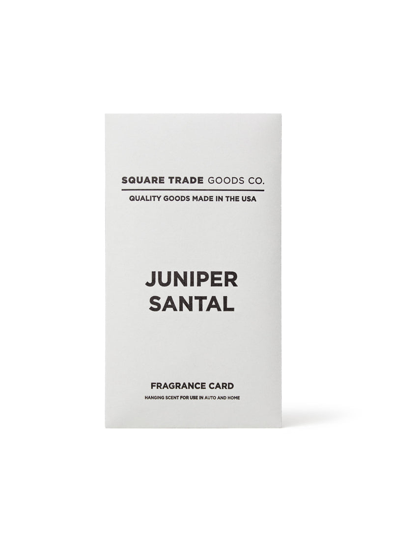 Juniper Santal Fragrance Card | Square Trade Goods Co.