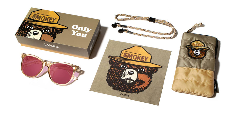 Cove Sunglasses | Desert: HD Plus Rose Polarized | Smokey Bear x CAMP Eyewear