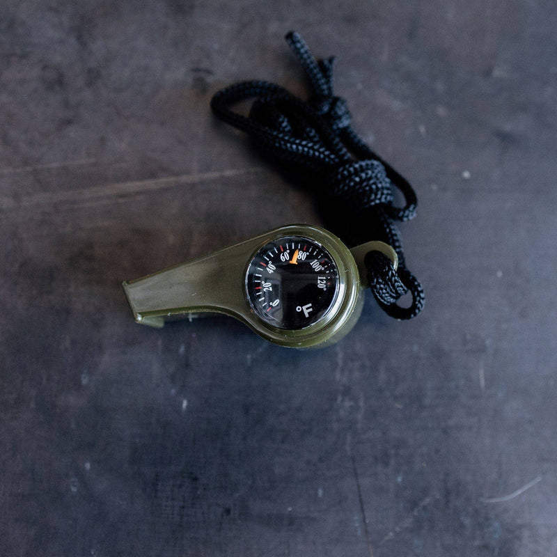 Lanyard Whistle + Thermometer/Compass | Bradley Mountain