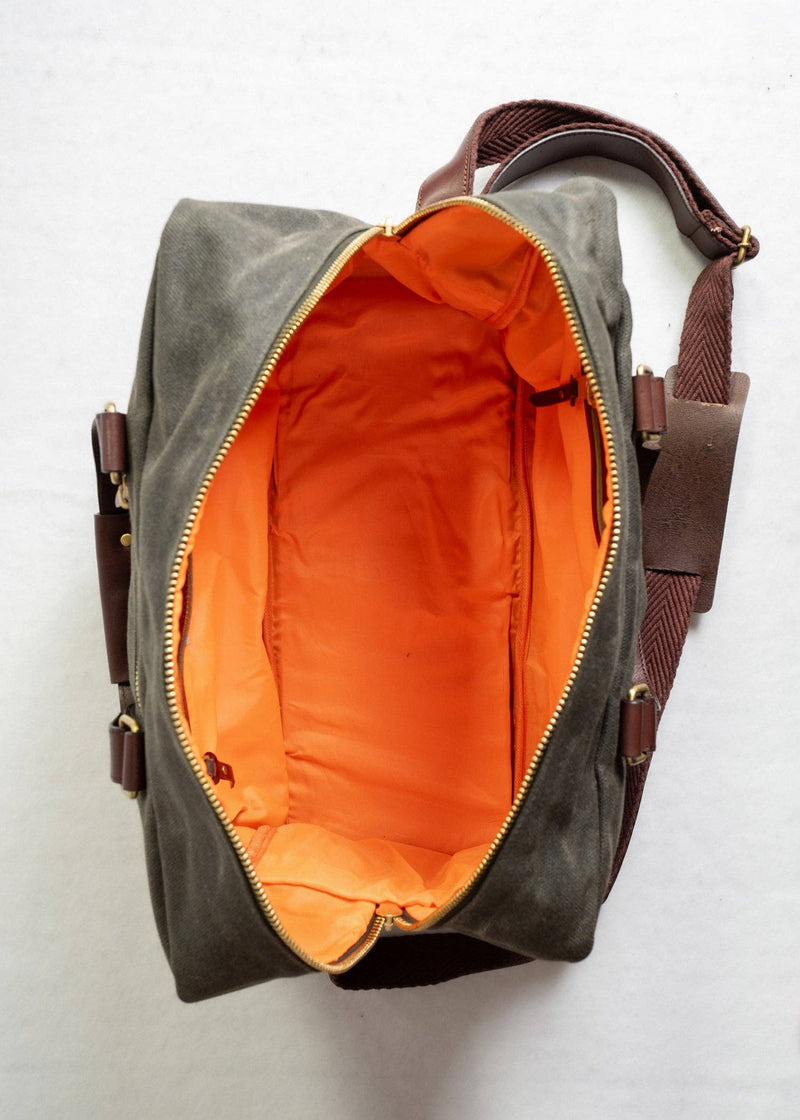 Waxed Canvas Weekender Bag | Iron & Resin