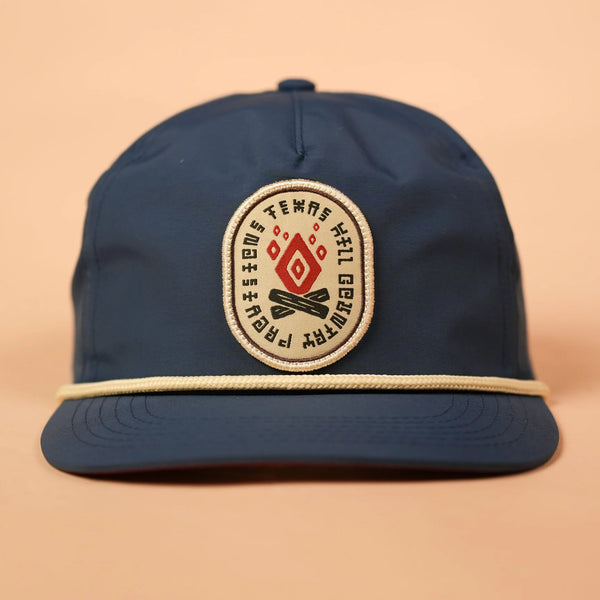 Fractal Fire Snapback | Blue | Texas Hill Country Provisions