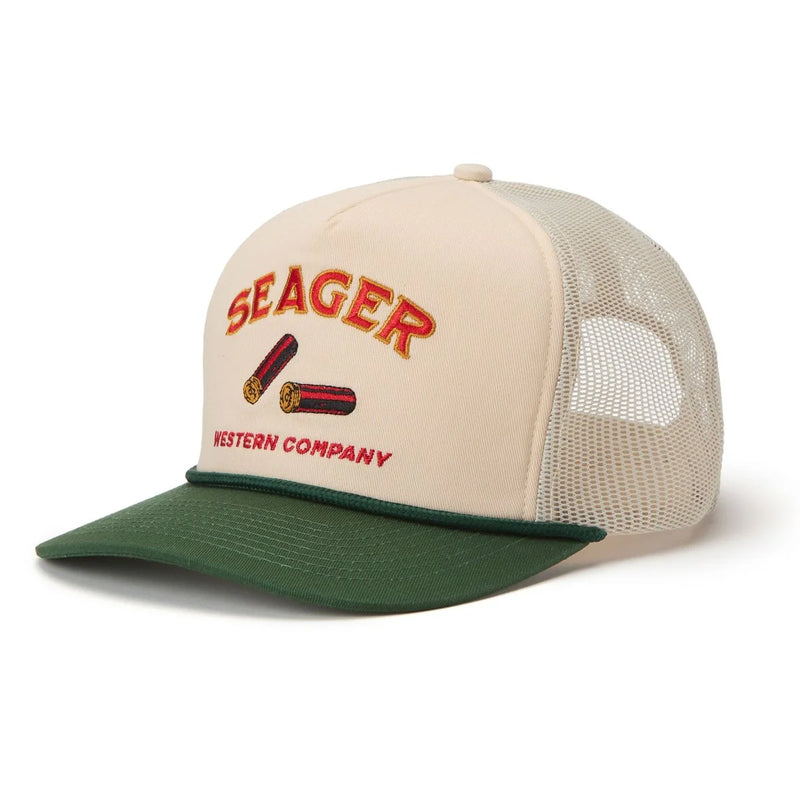 Gone Huntin' Snapback | Cream + Green | Seager Co.