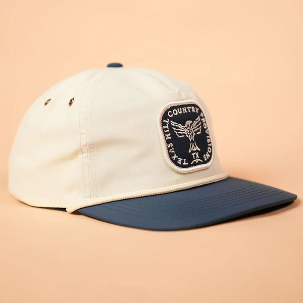 Higher Calling Snapback | Navy + White | Texas Hill Country Provisions
