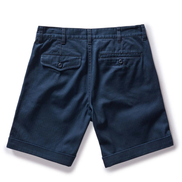 The Matlow Short | Dark Blue Herringbone | Taylor Stitch