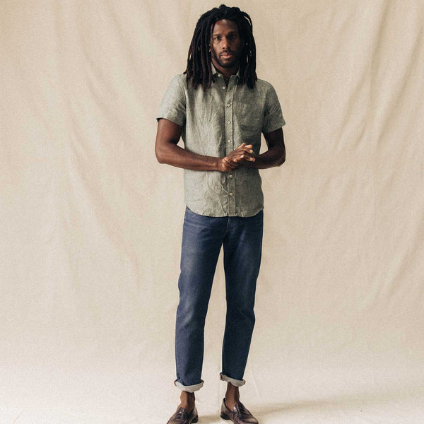 The Short Sleeve California | Cilantro Hemp | Taylor Stitch