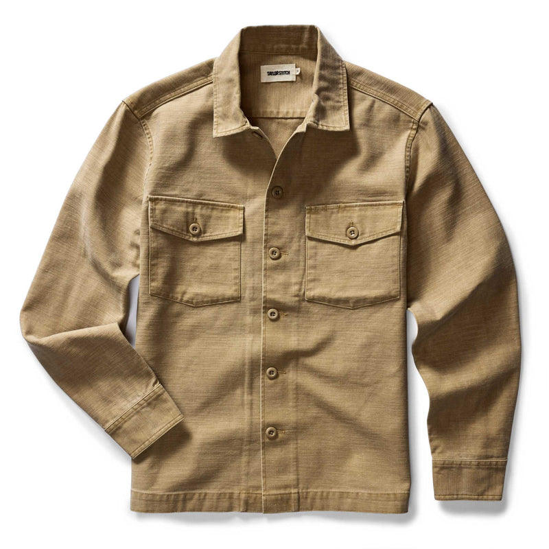 The Surplus Shirt | Khaki Reserve Sateen | Taylor Stitch