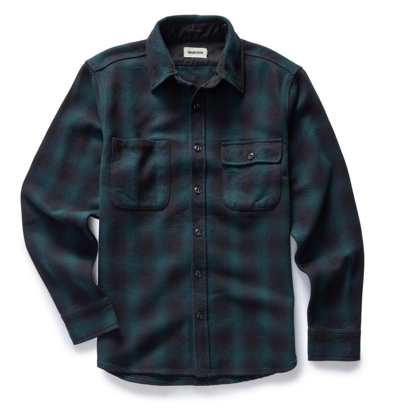 The Moto Utility Shirt | Black Pine Plaid | Taylor Stitch