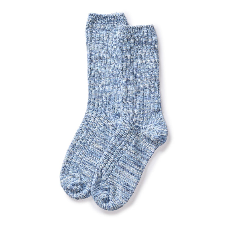 The Rib Sock | Blue Melange | Taylor Stitch