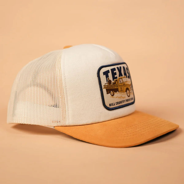 Pasture Party Trucker | Gold + White | Texas Hill Country Provisions