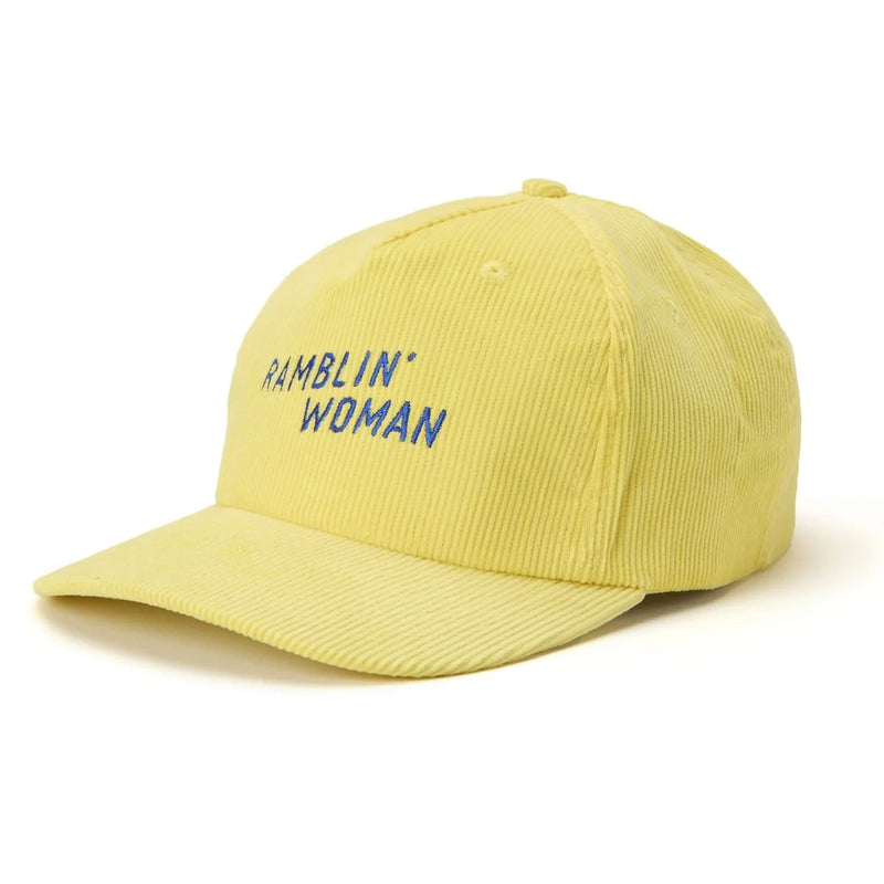 Ramblin' Woman Courduroy Snapback | Yellow | Seager Co.