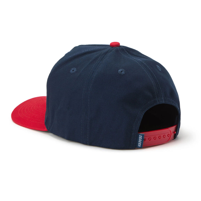 Bradley Snapback | Navy/Red | Seager Co.