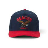 Bradley Snapback | Navy/Red | Seager Co.