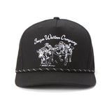 Los Rios Canvas Snapback | Black | Seager Co.