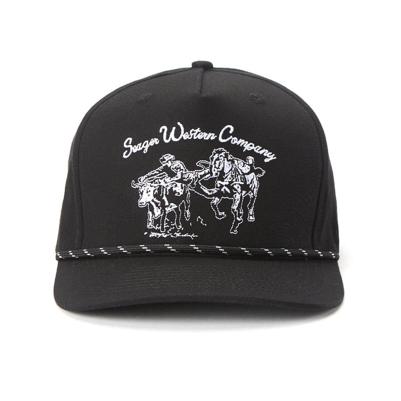 Los Rios Canvas Snapback | Black | Seager Co.