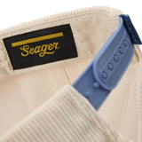 Los Rios Corduroy Snapback | Cream & Blue | Seager Co.