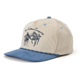 Los Rios Corduroy Snapback | Cream & Blue | Seager Co.