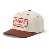 Wilson Snapback | Cream + Brown | Seager Co.