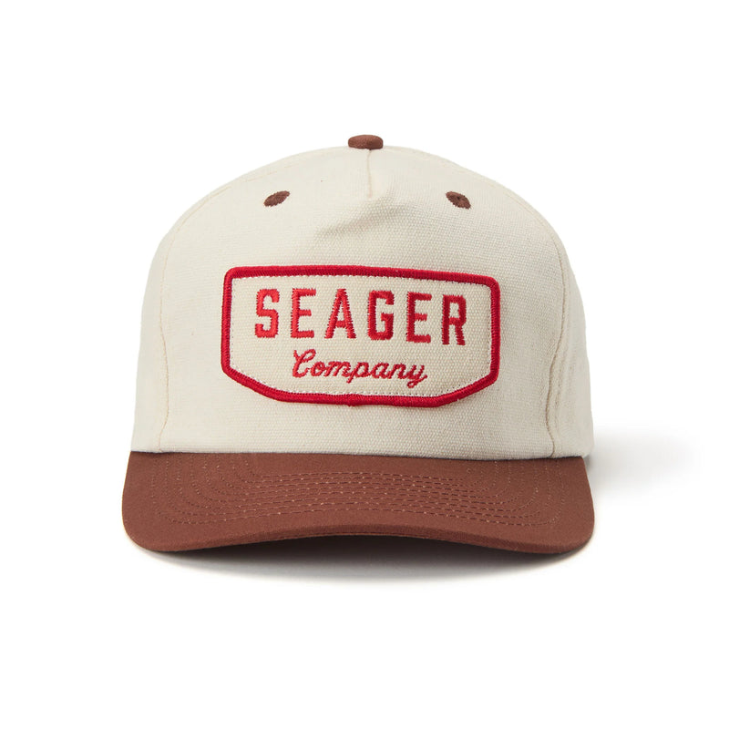 Wilson Snapback | Cream + Brown | Seager Co.