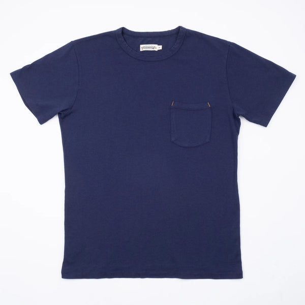 9 oz Pocket Tee | Navy | Freenote Cloth