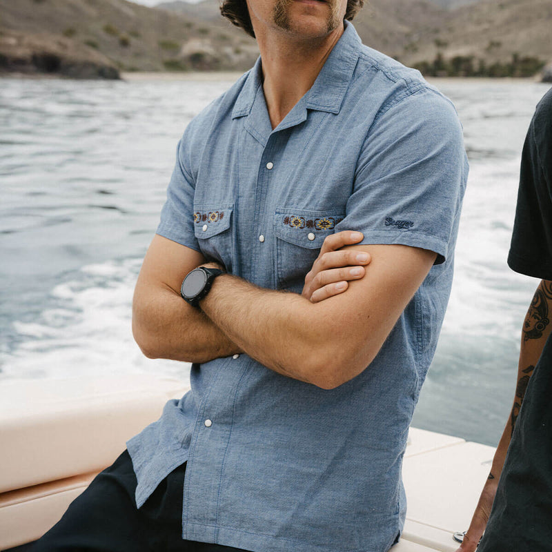 Whippersnapper S/S Shirt | Light Wash Chambray | Seager Co.