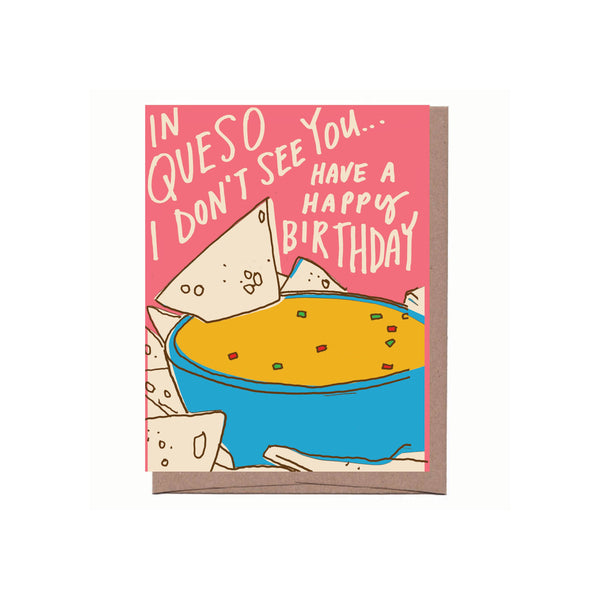 Queso Birthday Card | La Familia Green