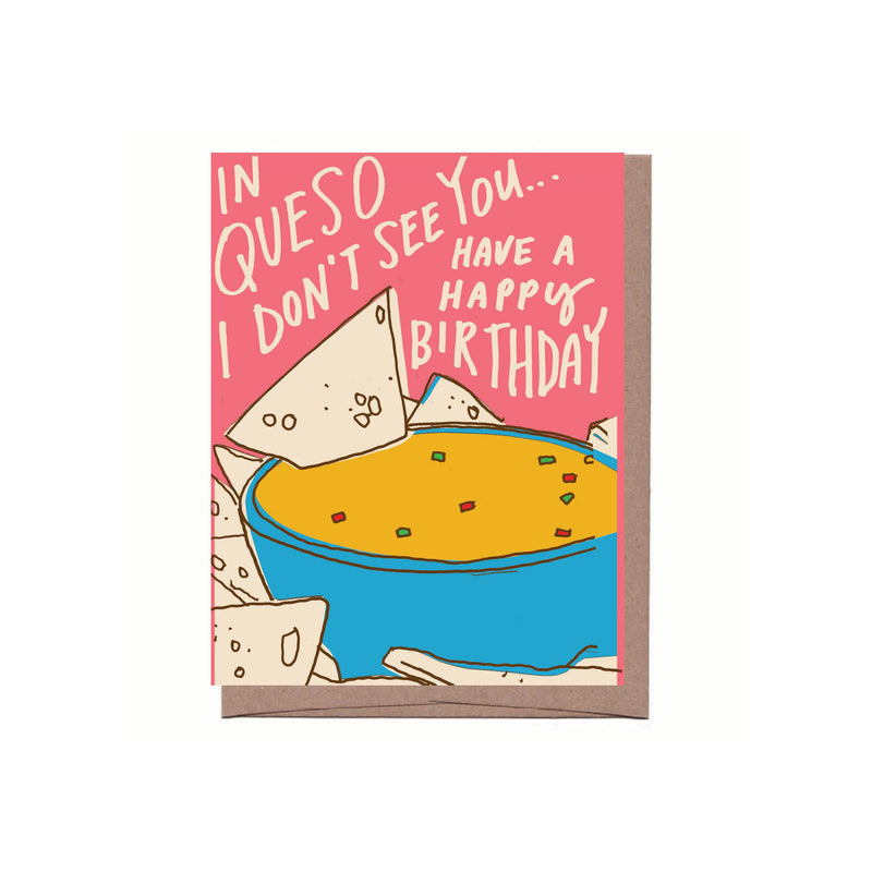 Queso Birthday Card | La Familia Green