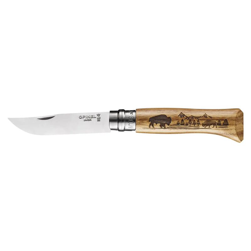 No.08 Wild Life Folding Knife | Bison | Opinel