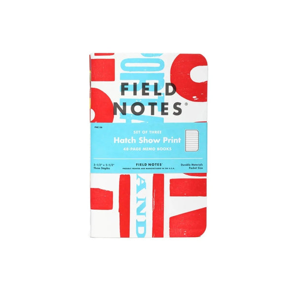 Hatch Show Print | 3 Pack | Field Notes