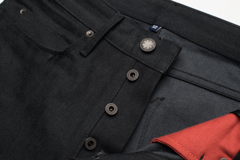 Portola Classic Taper | Black Grey 14oz Denim | Freenote Cloth