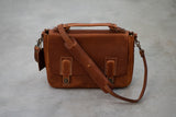 Americana Messenger #201 | Chestnut | Coronado Leather - Manready Mercantile