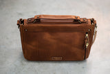 Americana Messenger #201 | Chestnut | Coronado Leather - Manready Mercantile