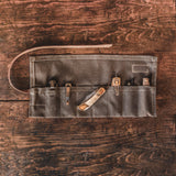 Waxed Canvas Knife Roll | Field Tan | Bradley Mountain