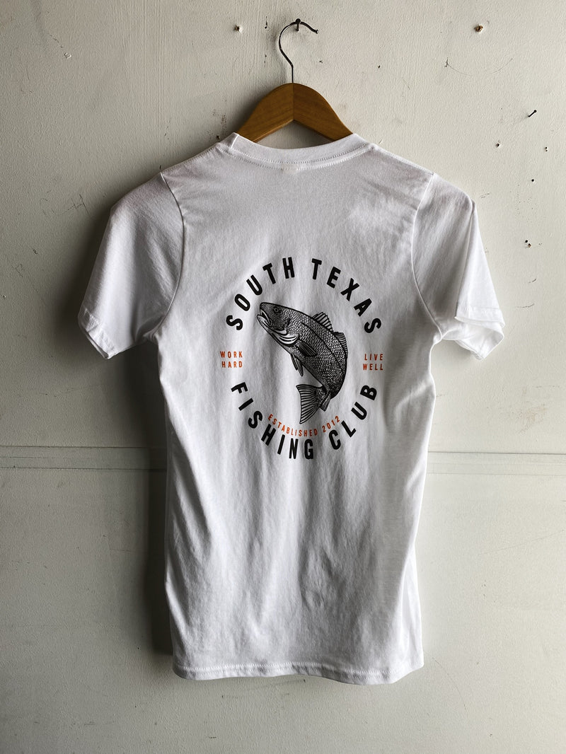 Graphic Pocket Tee | South Texas Fishing Club | White | Manready Mercantile