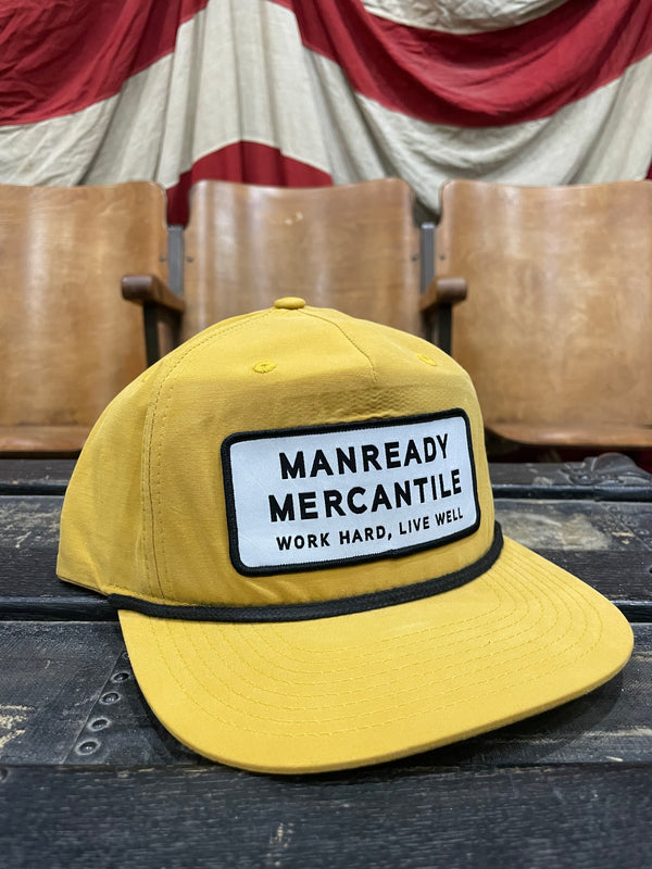 256 Richardson Hat | White and Black Logo | Manready Mercantile