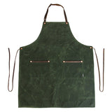 Industry Apron | Olive Waxed Canvas | Hardmill