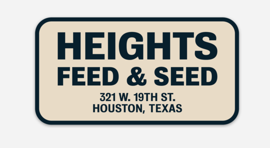 Sticker | Heights Feed & Seed | Manready Mercantile