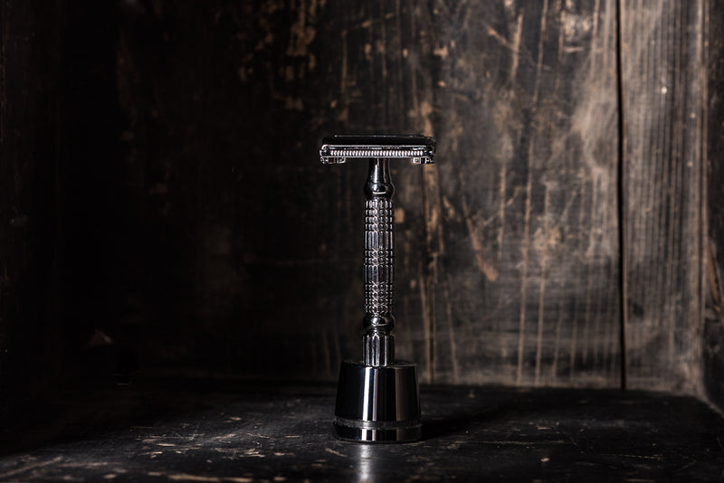 R1 Double Edge Safety Razor | White Chrome | Rockwell Razor - Manready Mercantile