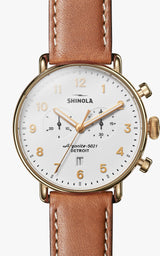 The Canfield Chronograph 43mm | White | Shinola Detroit