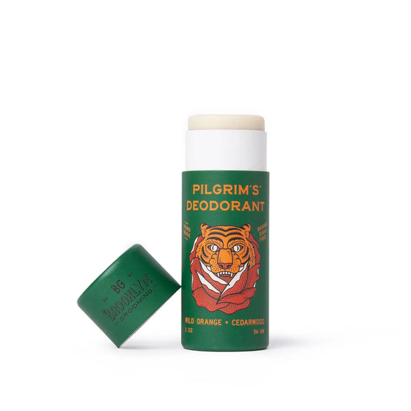 Pilgrim's Vegan Deodorant | Wild Orange + Cedarwood | Brooklyn Grooming