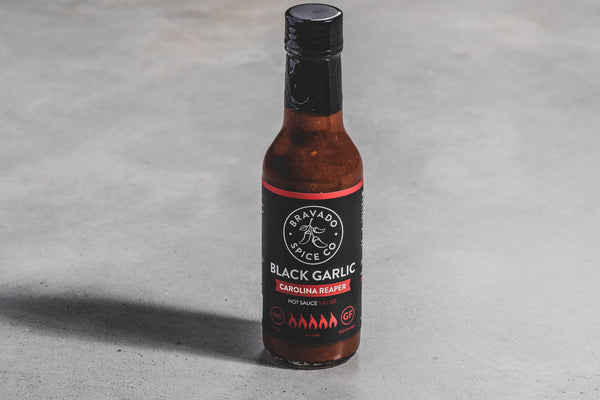 Black Garlic Carolina Reaper Hot Sauce | Bravado Spice Co. - Manready Mercantile