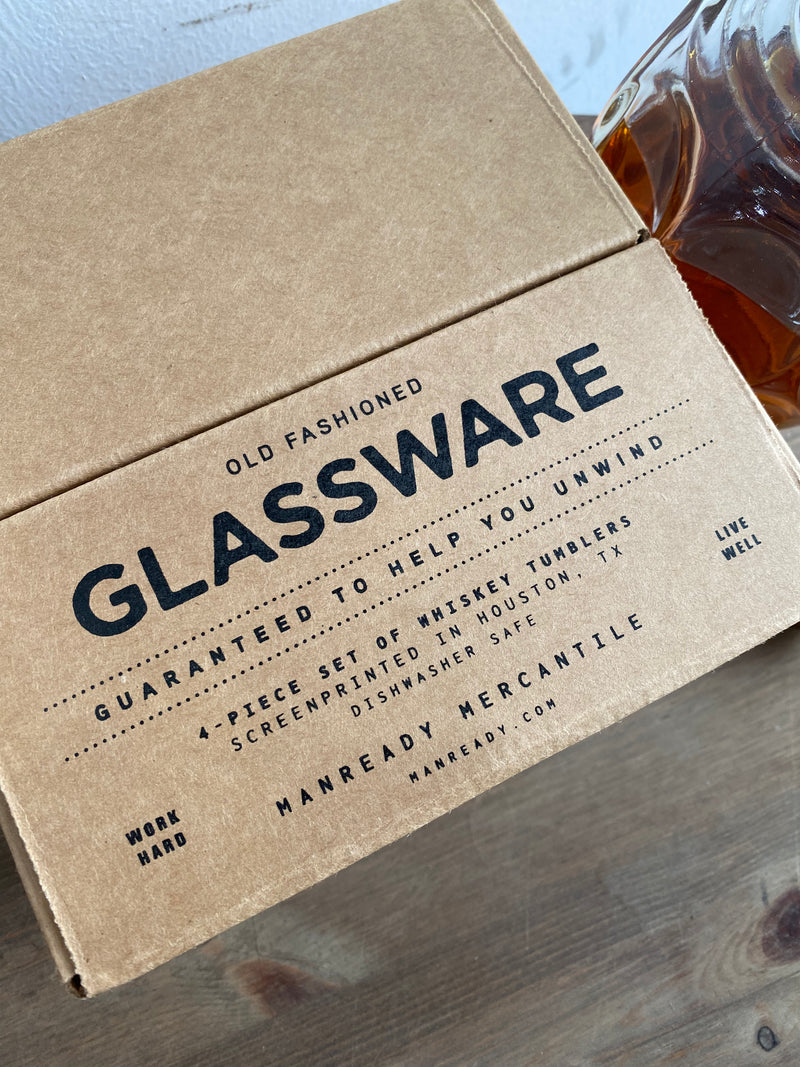 Old Fashioned Glassware | Houston Home Plate | Manready Mercantile