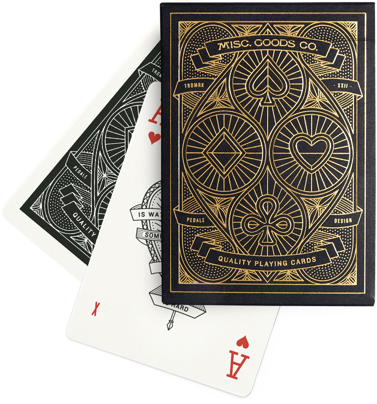 Black Playing Cards | Misc. Goods Co.