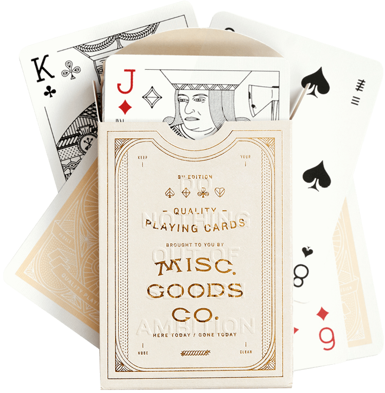 Ivory Playing Cards | Misc. Goods Co.